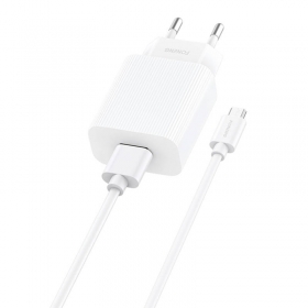 Incarcator rapid Foneng 1x USB EU28 QC 3.0+ cablu USB tip C