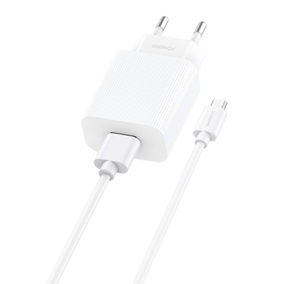 Incarcator rapid Foneng 1x USB EU28 QC 3.0+ cablu USB tip C