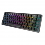 Tastatura mecanica fara fir Royal Kludge RK837 RGB, comutator maro (negru)