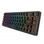 Tastatura mecanica fara fir Royal Kludge RK837 RGB, comutator maro (negru)