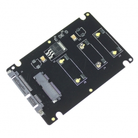 Adaptor Mini PCI-E mSATA SSD la 2.5" SATA3, carcasa inclusa