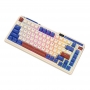 Tastatura mecanica fara fir Royal Kludge KZZI K75 pro RGB, Moment Switch (retro albastru)