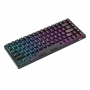 Tastatura mecanica fara fir Royal Kludge RK84 RGB, comutator maro (negru)