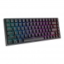 Tastatura mecanica fara fir Royal Kludge RK84 RGB, comutator maro (negru)