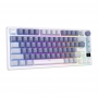 Tastatura mecanica fara fir Royal Kludge RKM75 RGB, switch argintiu (albastru)