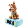 Ceas desteptator digital cu lumina de noapte Scooby Doo 3D Lexibook