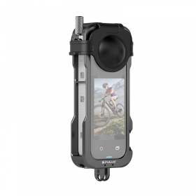 Carcasa de protectie metalica cu capac pentru obiectiv PULUZ pentru Insta360 X4