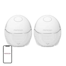 Pompa de san dubla Momcozy M6, motor generatie 2, discret si silentios  (gri)