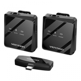 Microfon fara fir x2 Vention NCBB0 USB-C (negru)