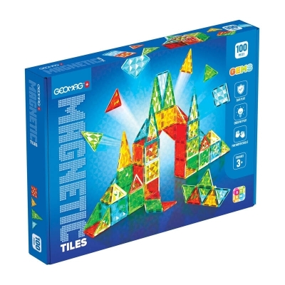 Geomag Gems 100 placi magnetice, constuctie, puzzle