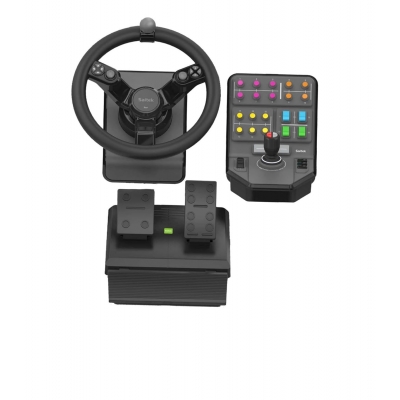 Simulator pentru mașini grele GEN2, Logitech, Farming Simulator 19  volan, pedale de accelerație și frână, PC / PS4