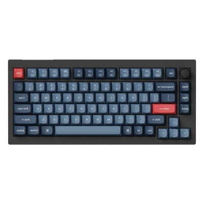 Tastatura mecanica,Keychron V1 Max QMK/VIA Knob Version Banana Switch Wireless Mechanical Keyboard (negru)