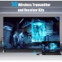 Transmitator si receptor, Extender HDMI wireless Pyramid, 1920 x 1080P 60 Hz, distanta 30 de metri, negru