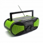 Radio portabil camping, calamitati naturale, incarcare solara, USB, powerbank 2000 mah, lanterna, survival kit - verde