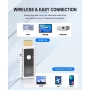 Adaptor, transmitator wireless HDMI, screen mirroring, rezolutie 1080p – compatibil cu iPhone, Mac, Windows și Android