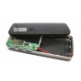 Carcasa pentru Power Bank cu 5 baterii acumulator  tip 18650 , cu  3 porturi USB, display LCD si  lanterna cu un led - negru/gri