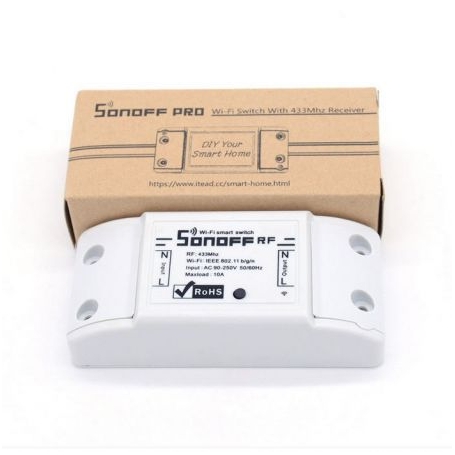 Intrerupator WiFi Sonoff RF (220V) cu senzor pentru telecomanda