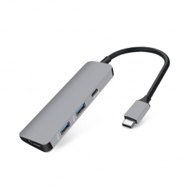 Asaptor 4 in 1 USB 3.0 tip C la HDMI pentru Macbook Pro, Dell, Lenovo, Samsung