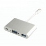 Adaptor pentru cablu convertor USB 3.1 de tip C la HDTV VGA USB 3.0 tip C