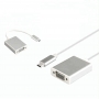 Cablu adaptor, USB C HDTV USB 3.1 Type-C, VGA