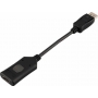 Cablu adaptor, OEM, displayport tata, la HDMI mama, 4K, 1080P, negru