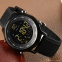 EX18 Smartwatch, pedometru, ceas de mana, Bluetooth, waterproof, negru