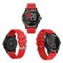 Smartwatch T1, masoara tensiunea arteriala, GPS, waterproof, compatibil cu iOS Android,rosu , ecran color