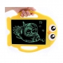 Tableta LCD Pyramid®, 8.5 inch, scris si desenat pentru copii, culori multiple, galben, K700