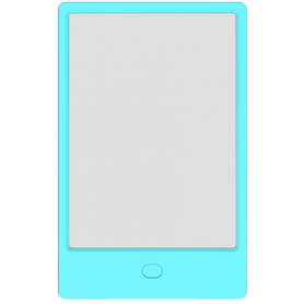 Tableta LCD Pyramid®, 8.5 inch, scris si desenat pentu copii, ecran transparent, o singura culoare de desen, albastru, H8LB