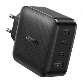 Incarcator quick charge Ugreen PPS 65W USB / 3x USB tip C 3.0 Power Delivery, negru (CD224 707) HRT-72544