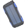 Baterie externa power bank solar, PYRAMID® 30000 mAh, incarcare solara, panou1,8 W, lanterna led, PY-30000