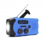 Radio portabil camping MD-088PLUS, cu dinam, calamnitati naturale, 3 moduri de incarcare, AM/FM, albastru