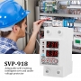 Releu siguranta digitala  de protectie tensiune, Sinotimer, 63A, SVP-918-63A, ecran dublu LED, recuperare automata