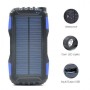 Baterie externa power bank solar, PYRAMID® 30000 mAh, incarcare solara, panou1,8 W, lanterna led, PY-30000