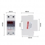 Releu monofazic protectie tensiune programabil, Sinotimer, 63A, ecran digital LED, recuperare automata, SVP-912-63A