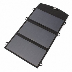 Panou solar 18V - 20W, PYRAMID, pliabil,  portabil, cu 2 porturi USB, celule solare SUNPOWER( NR 1 IN LUME), PS-20