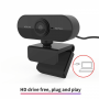 Camera Web Full HD 1080p cu microfon incorporat USB 2.0 Plug and play, pentru PC sau laptop, negru, WEB01