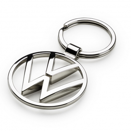Breloc original VW metalic cu logo-ul VOLKSWAGEN, argintiu, 000087010BN