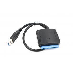 Adaptor USB 3.0 la SATA, 22 Pin 1.8/2.5 /3.5inch unitate hard disk SSD/HDD Compatibil mac & Windows, cu alimentator 12V, ASATA1