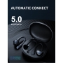 Casti bluetooth PYRAMID®, Bluetooth 5.0, compatibil iOS/Android, noise canceling, microfon, sport, HiFi stereo, negru, T7PRO