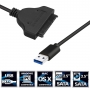Cablu adaptor USB 3.0 la SATA 3 22 pini pt HDD / SSD 2.5" inch hard disk laptop, DE-SATA006