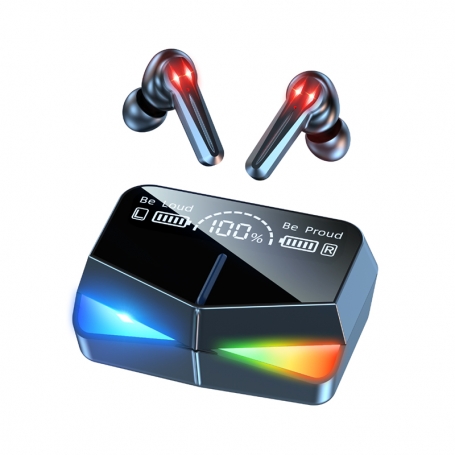 Casti bluetooth PYRAMID®, Bluetooth 5.0, gaming, HiFi Stereo, TWS, microfon, compatibile iOS/Android, M28TWS