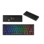 Tastatura mecanica gaming Royal Kludge RK61, 61 taste, hotswap, RGB, Keycaps ABS double shot, wireless, portabila, negru, RK61