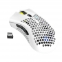 Mouse gaming Royal Kludge RM310, 1600 dpi, 7 butoane, wireless, reincarcabil, ultrausor 95g, iluminare RGB, alb, RM310-WHITE