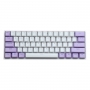 Set 61 butoane Royal Kludge PBT Double-Shot Keycaps, 61 taste, translucide, compatibile Cherry MX, US, Alb/Mov, KC-19