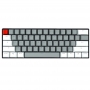 Set 61 butoane Royal Kludge PBT Double-Shot Keycaps, 61 taste, translucide, compatibile Cherry MX, US, Gri/Alb, KC-20