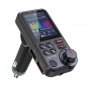 Modulator FM auto, Pyramid®, microfon incorporat, Bluetooth 5.0, iOS, Android, ecran 1.8 inch, port incarcare rapida 18W, BT93